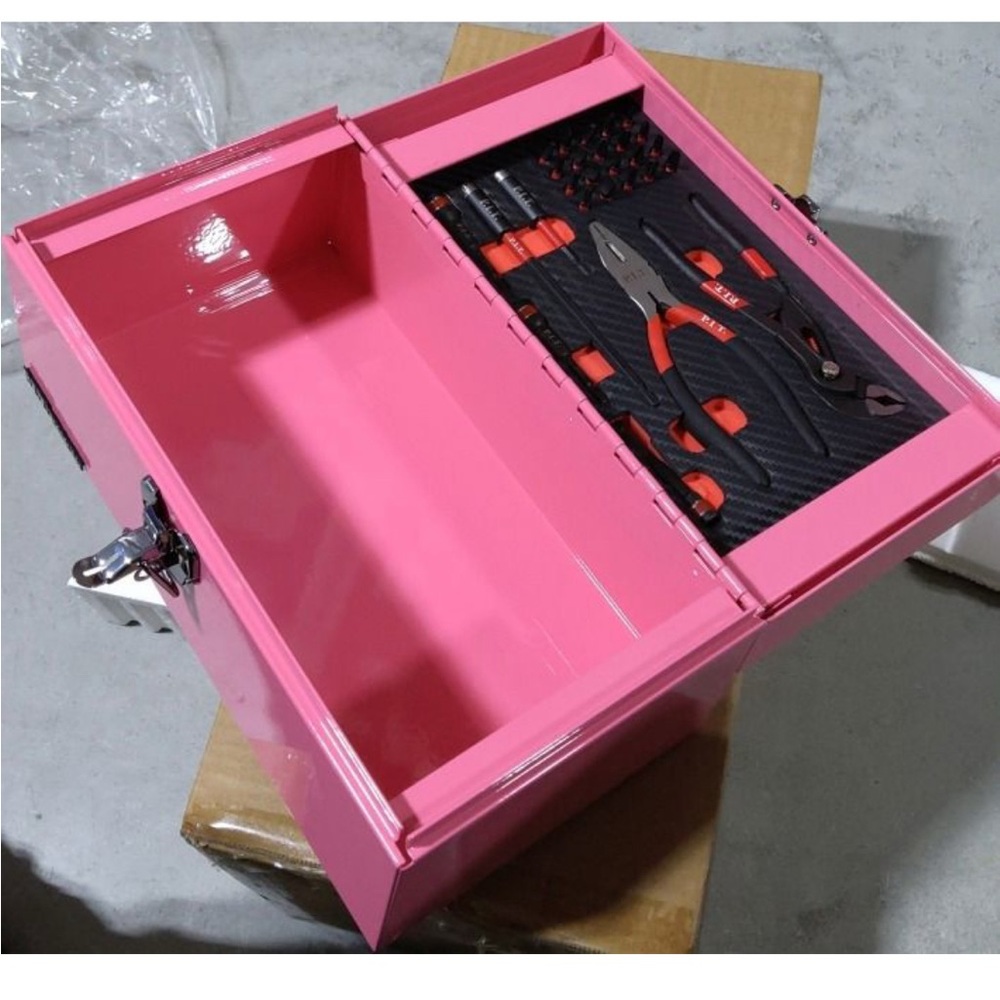 Pink Toolbox with Tools - Picture 2 of 2